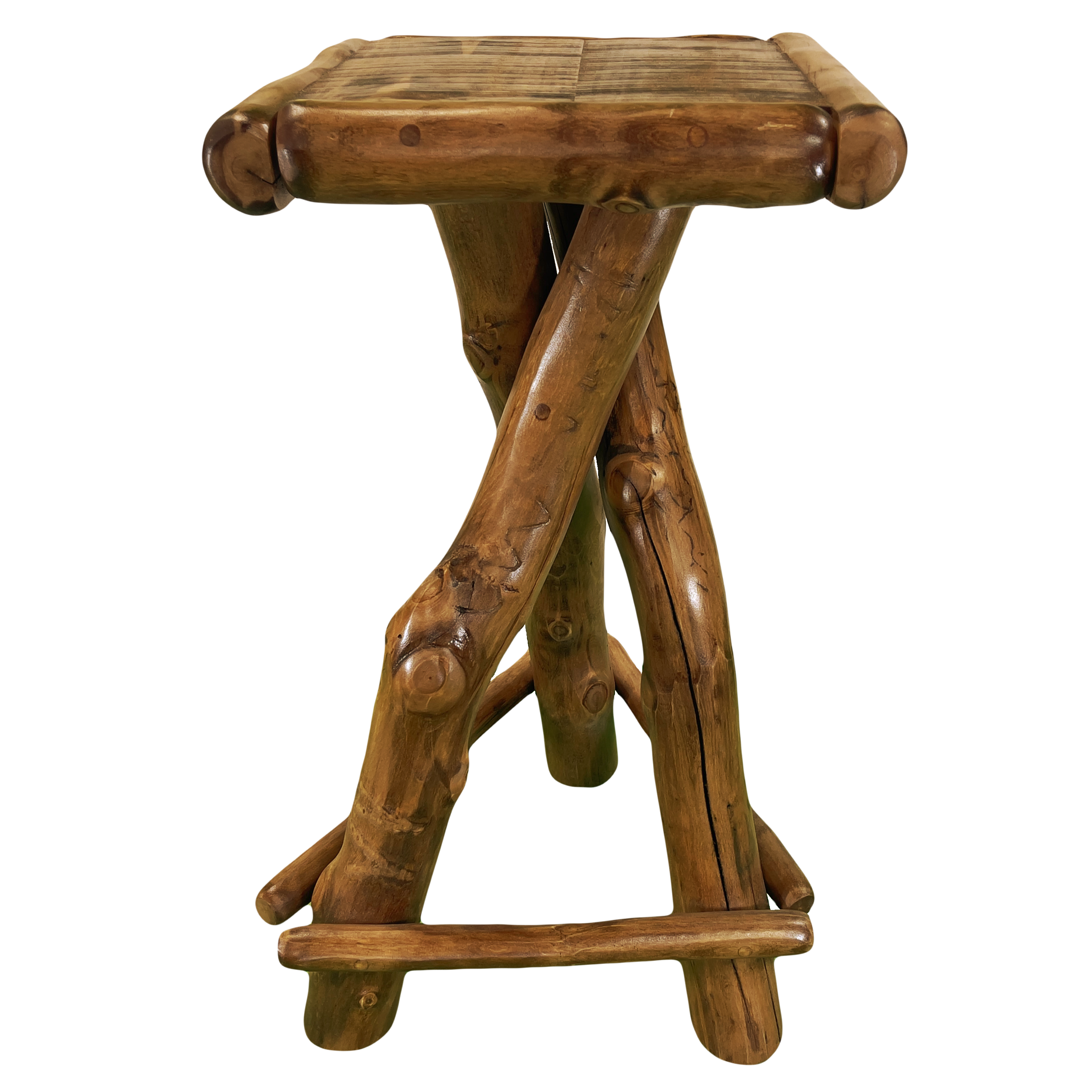 Rustic Lodge Accent Table