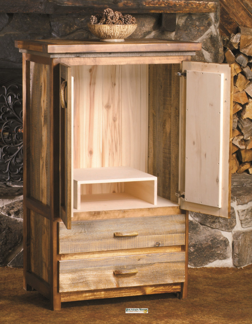 Wyoming Collection Two-Drawer Armoire with TV stand