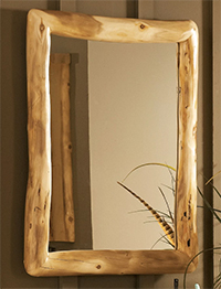 Bath Log Mirror